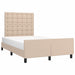 Cadru de pat fără saltea cappuccino 120x190cm piele artificială - WALTI WALTI
