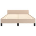 Cadru de pat fără saltea cappuccino 120x190cm piele artificială - WALTI WALTI