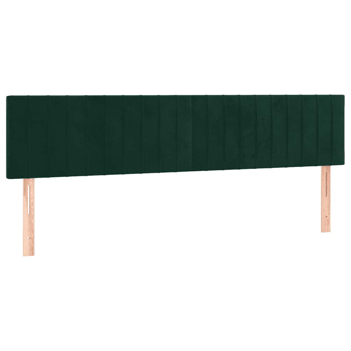 Cadru de pat fără saltea verde închis 120x190 cm catifea - WALTI WALTI