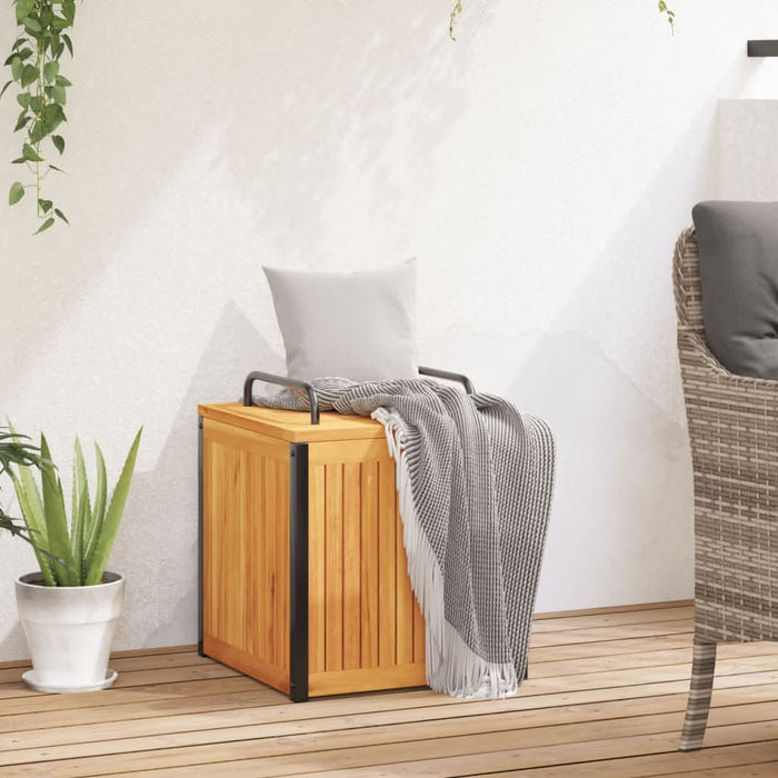 Cutie de perne de exterior 45x45x45/53cm lemn masiv acacia/oțel - WALTI WALTI