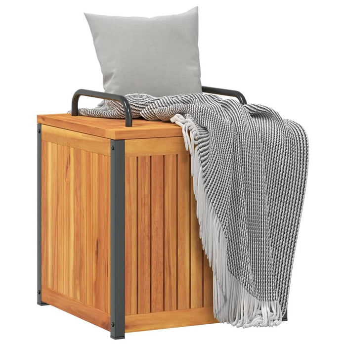 Cutie de perne de exterior 45x45x45/53cm lemn masiv acacia/oțel - WALTI WALTI