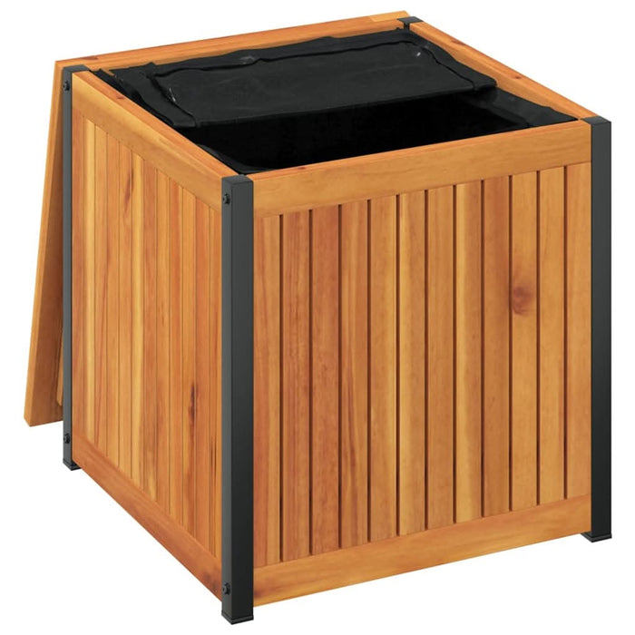 Cutie de perne de exterior 45x45x45/53cm lemn masiv acacia/oțel - WALTI WALTI