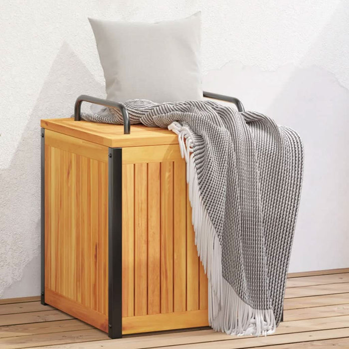 Cutie de perne de exterior 45x45x45/53cm lemn masiv acacia/oțel - WALTI WALTI