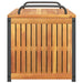 Cutie de perne de exterior 85x45x45/53cm lemn masiv acacia/oțel - WALTI WALTI
