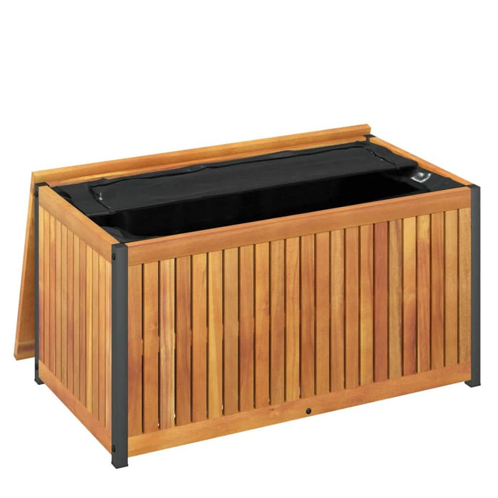 Cutie de perne de exterior 85x45x45/53cm lemn masiv acacia/oțel - WALTI WALTI