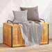 Cutie de perne de exterior 85x45x45/53cm lemn masiv acacia/oțel - WALTI WALTI