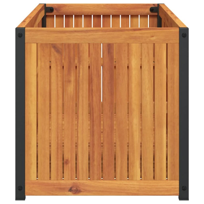Jardinieră de grădină, 110x45x44 cm, lemn masiv acacia/oțel - WALTI WALTI