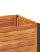 Jardinieră de grădină cu raft 45x45x80cm lemn masiv acacia/oțel - WALTI WALTI