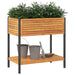 Jardinieră de grădină cu raft 80x45x80cm lemn masiv acacia/oțel - WALTI WALTI