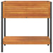 Jardinieră de grădină cu raft 80x45x80cm lemn masiv acacia/oțel - WALTI WALTI