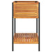 Jardinieră de grădină cu raft 80x45x80cm lemn masiv acacia/oțel - WALTI WALTI