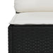 Set mobilier de grădină cu perne, 5 piese, negru, poliratan - WALTI WALTI