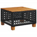 Set mobilier de grădină cu perne, 5 piese, negru, poliratan - WALTI WALTI