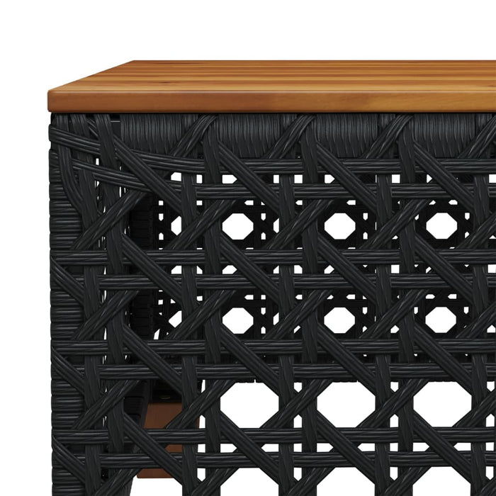 Set canapele de grădină cu perne, 7 piese, negru, poliratan - WALTI WALTI