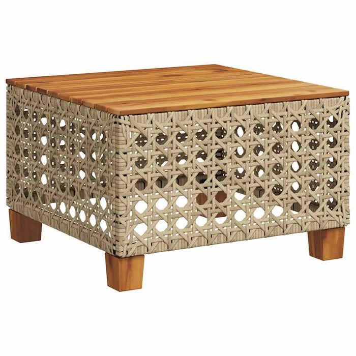 Set canapele de grădină, 9 piese, cu perne, bej, poliratan WALTI
