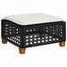 Set mobilier de grădină cu perne, 4 piese, negru, poliratan - WALTI WALTI