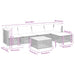 Set mobilier de grădină cu perne, 6 piese, negru, poliratan - WALTI WALTI