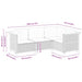 Set mobilier de grădină cu perne, 4 piese, negru, poliratan - WALTI WALTI