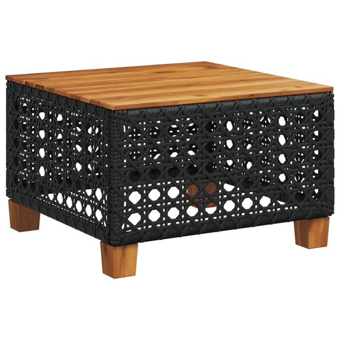 Set mobilier de grădină cu perne, 6 piese, negru, poliratan - WALTI WALTI