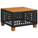 Set mobilier de grădină cu perne, 6 piese, negru, poliratan - WALTI WALTI