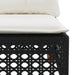 Set mobilier de grădină cu perne, 6 piese, negru, poliratan - WALTI WALTI