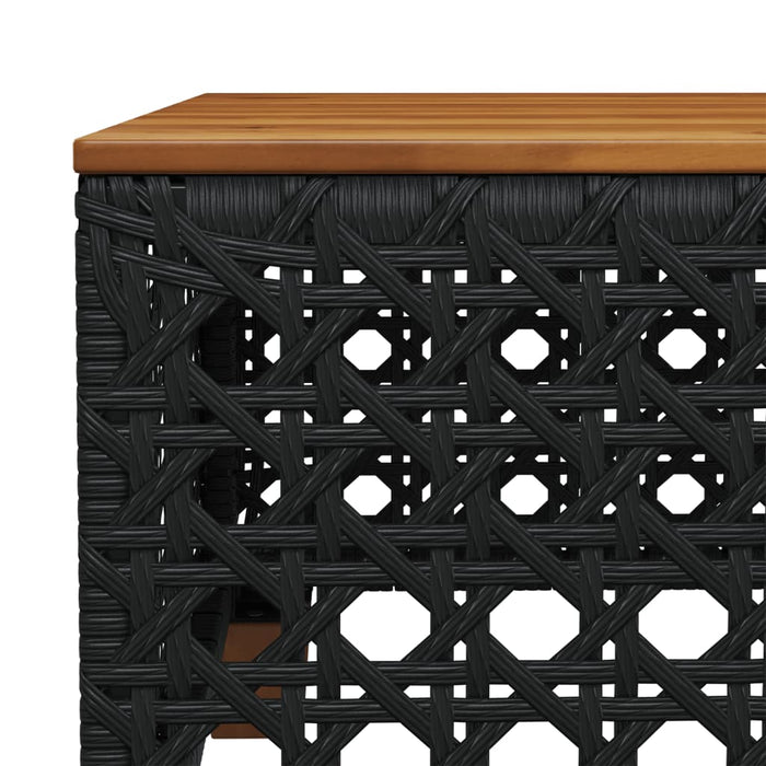 Set mobilier de grădină cu perne, 6 piese, negru, poliratan - WALTI WALTI