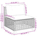 Set mobilier de grădină cu perne, 6 piese, negru, poliratan - WALTI WALTI