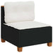 Set mobilier de grădină cu perne, 8 piese, negru, poliratan - WALTI WALTI