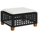 Set mobilier de grădină cu perne, 8 piese, negru, poliratan - WALTI WALTI