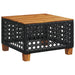 Set mobilier de grădină cu perne, 8 piese, negru, poliratan - WALTI WALTI