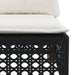 Set mobilier de grădină cu perne, 8 piese, negru, poliratan - WALTI WALTI