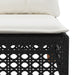 Set mobilier de grădină cu perne, 8 piese, negru, poliratan - WALTI WALTI