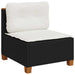 Set mobilier de grădină cu perne, 9 piese, negru, poliratan - WALTI WALTI