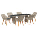 Set dining pentru exterior 7 pcs Gri deschis 190 x 80 x 74 cm - WALTI WALTI