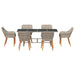 Set dining pentru exterior 7 pcs Gri deschis 190 x 80 x 74 cm - WALTI WALTI