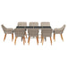 Set de dining 9 pcs Gri deschis 190 x 80 x 74 cm - WALTI WALTI