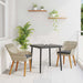 Set de dining 3 pcs Gri deschis și Negru 80 cm x 80 cm - WALTI WALTI