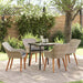 Set de dining 5 pcs Gri deschis și Negru 80 cm x 80 cm - WALTI WALTI