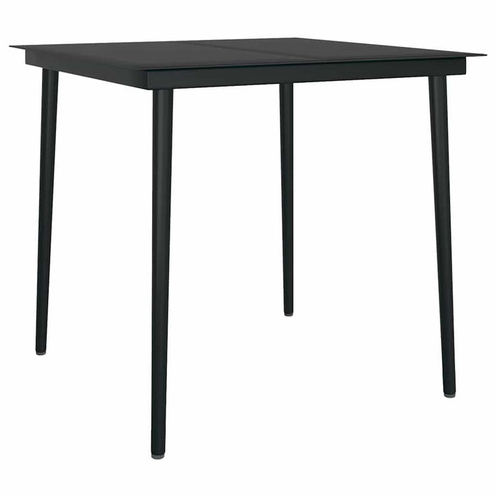 Set de dining 5 pcs Gri deschis și Negru 80 cm x 80 cm - WALTI WALTI