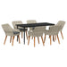 Set de dining 7 pcs Gri deschis și Negru mare - WALTI WALTI