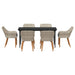 Set de dining 7 pcs Gri deschis și Negru mare - WALTI WALTI