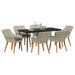 Set de dining 7 pcs Gri deschis și Negru mare - WALTI WALTI