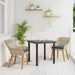 Set de dining 3 pcs Gri deschis și Negru Mediu - WALTI WALTI