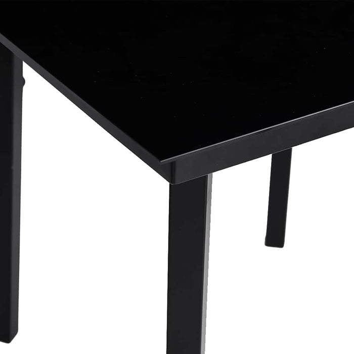 Set de dining 5 pcs Gri deschis și Negru 140 x 70 x 74 cm - WALTI WALTI