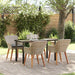 Set de dining 5 pcs Gri deschis și Negru 140 x 70 x 74 cm - WALTI WALTI