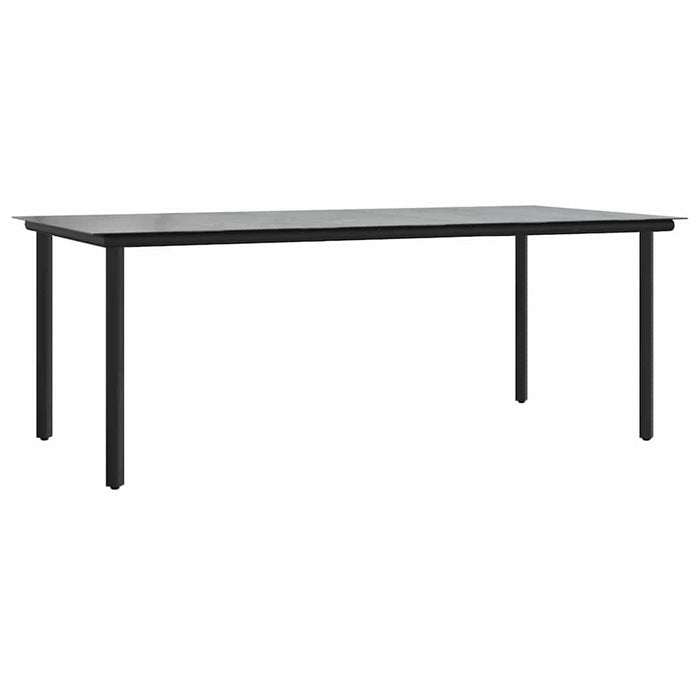 Set de dining 9 pcs Gri deschis și Negru 200x100x74 cm - WALTI WALTI