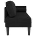 Șezlong cu perne, negru, material textil - WALTI WALTI