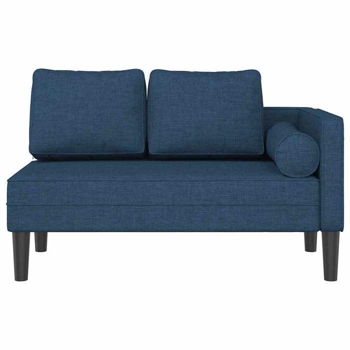 Șezlong cu perne, albastru, material textil - WALTI WALTI