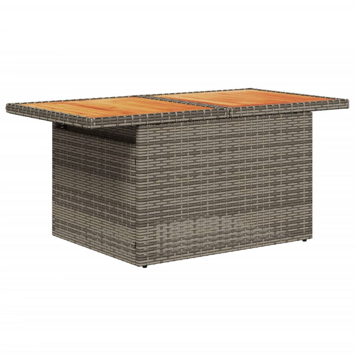 Set canapea de grădină cu perne, 2 piese, poliratan/lemn acacia - WALTI WALTI