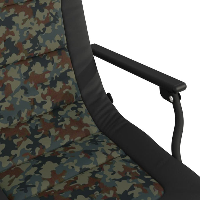 Scaun de pescuit cu cotieră, pliabil, camuflaj - WALTI WALTI